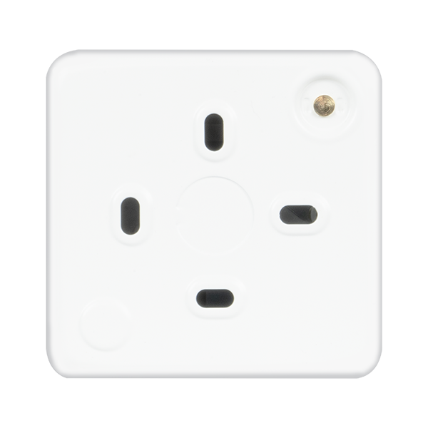 Click Scolmore MCP010PW Metal Clad 10AX 1 Gang 1 Way Plate Switch