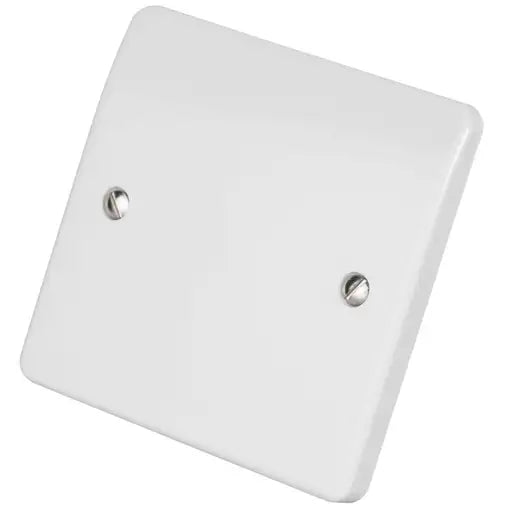 MK K3827WHI Logic Plus 1 Gang White Blank Plate