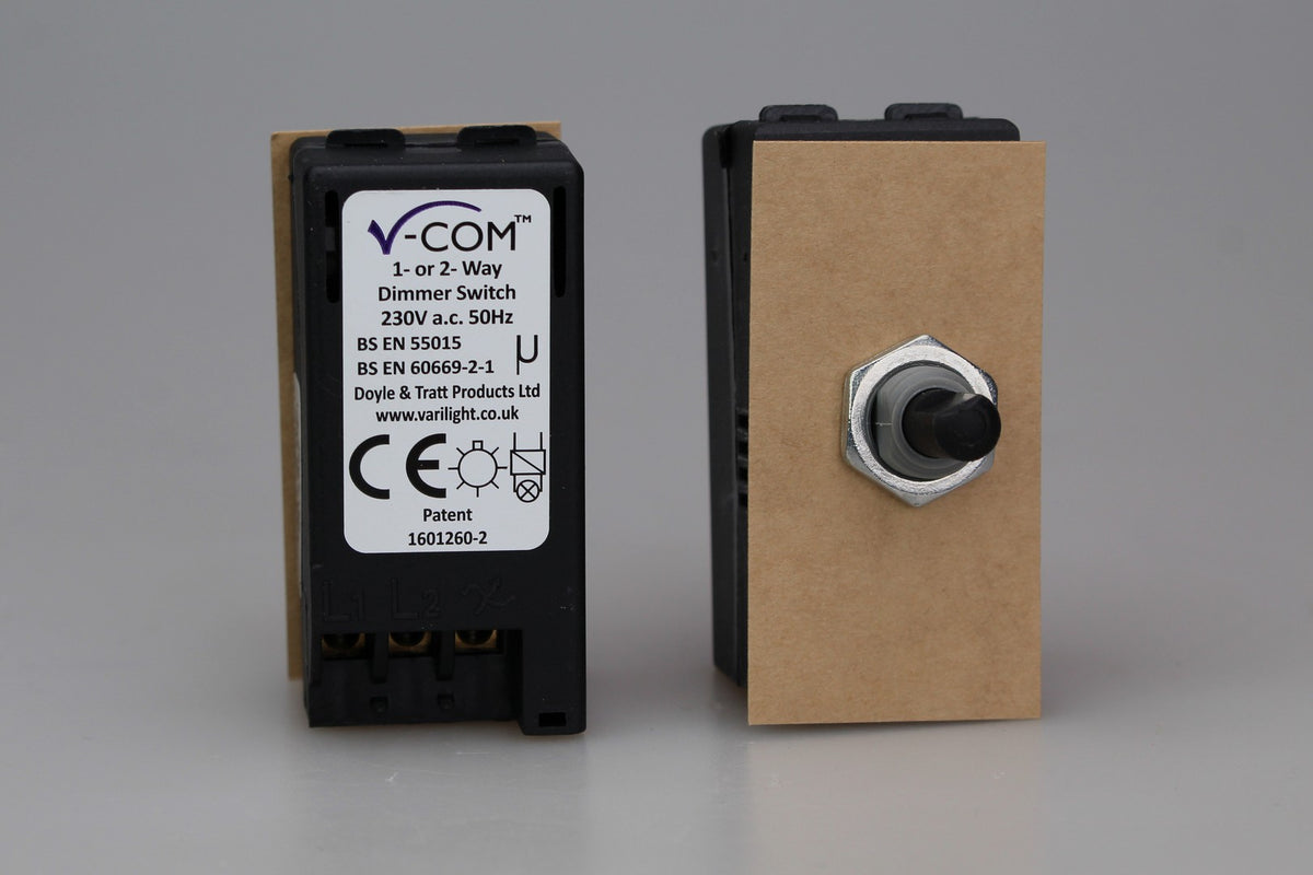 Varilight MKP100 2W Push On/Off Rotary LED Dimmer Switch Module 0-100W ...