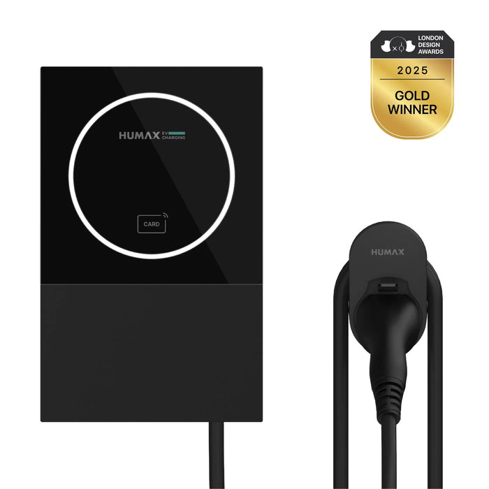 Humax HMX-A01T7 7.4kW Tethered 7.5M V2G IP65 Home EV Wall Charger
