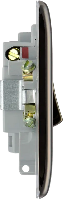 BG Nexus NBN52 13A Switched Fused Spur Black Nickel