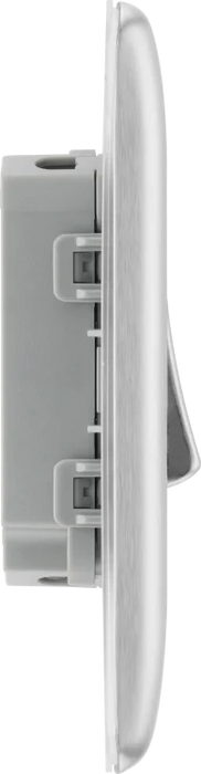 BG Nexus NBS42 2G 2 Way 10A Switch Brushed Stainless
