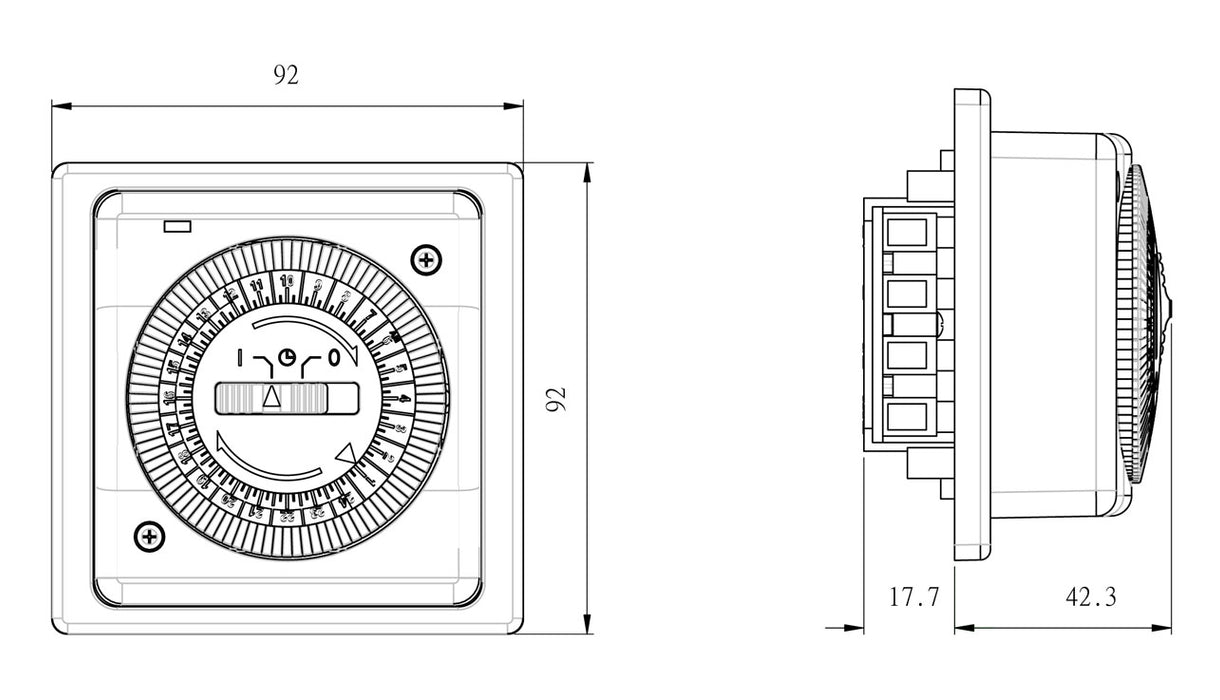 Timeguard NTT02 24 Hour Compact General Purpose Timeswitch with Voltage Free Contacts