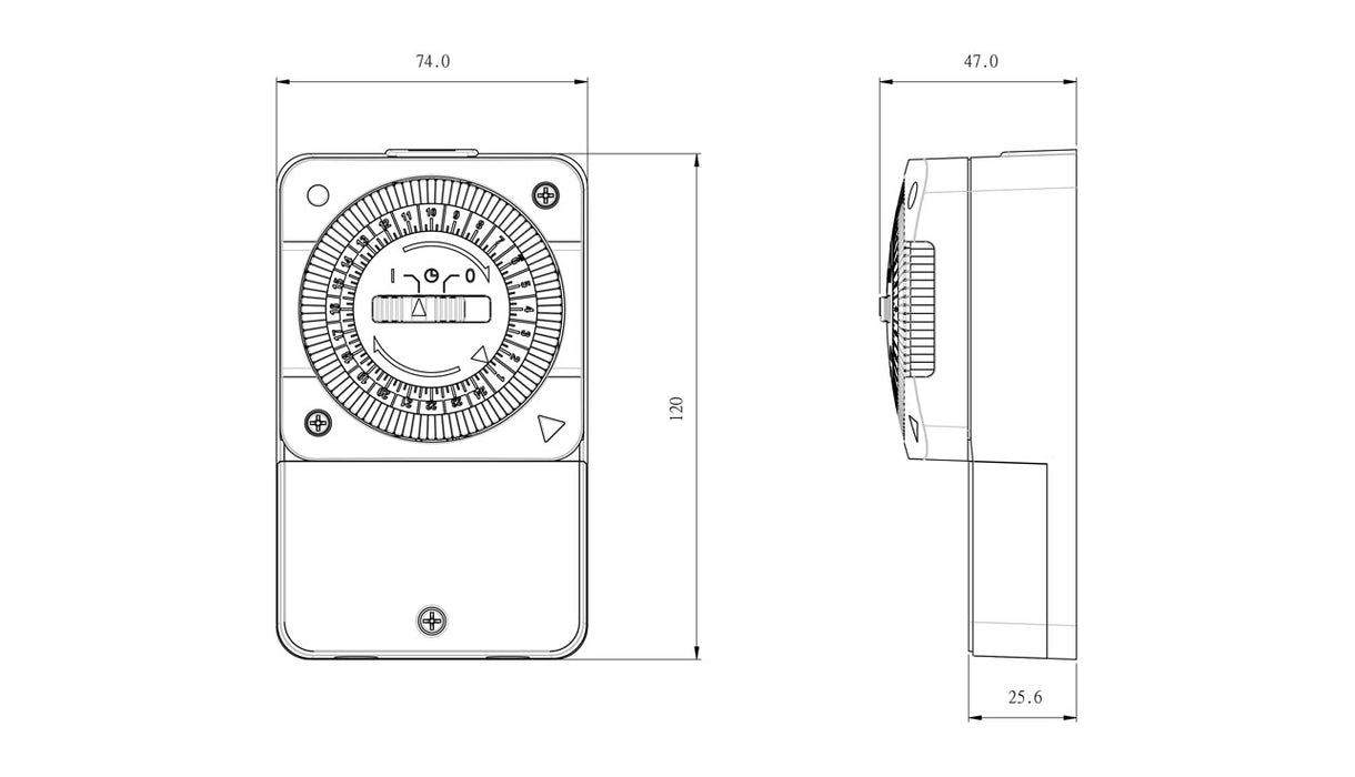 Timeguard NTT05 24 Hour Slimline General Purpose Timeswitch