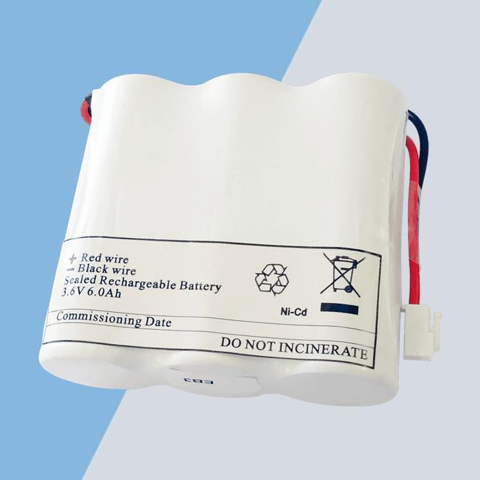 Eterna EB3 Ni-Cd 3.6V 6Ah Side-by-side Battery