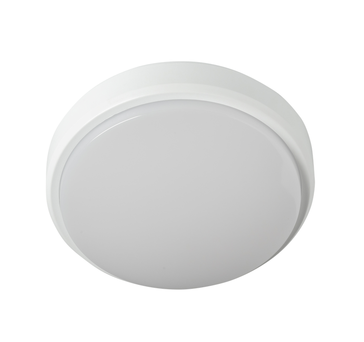 Robus RHCXCCT3-01 OHIO Multiwattage 8W 12W 18W IP54 Circular Bulkhead 3000 4000 6500K c/w White and Black Trims