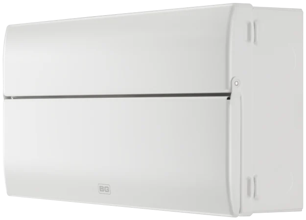 BG CF19D11S12 Consumer Unit 19 Module 12 Way Populated with 100A Main Switch, 2 x 100A 30mA RCD, 1 x Type 2 Surge Protection Device & 10 x MCB - 6A x 3, 16A x 2, 32A x 4 & 40A x 1