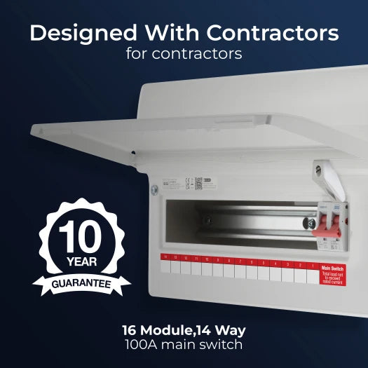 BG CF16M14 16 module 14 way 100A Main Switch