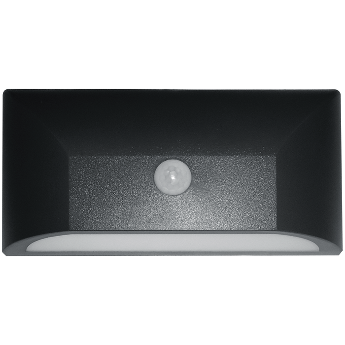 VECOWLPIRG 6W Grey Plastic LED Wall Light With 160° PIR