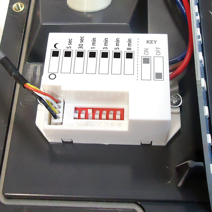 VECOWLPIRG 6W Grey Plastic LED Wall Light With 160° PIR