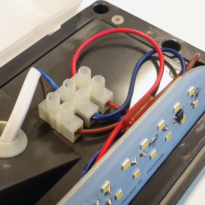 VECOWLPIRG 6W Grey Plastic LED Wall Light With 160° PIR