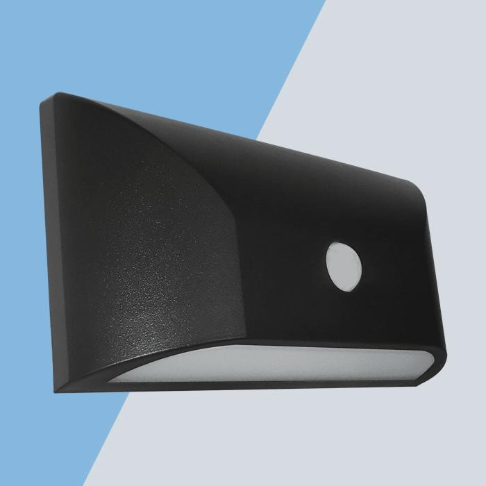 VECOWLPIRG 6W Grey Plastic LED Wall Light With 160° PIR