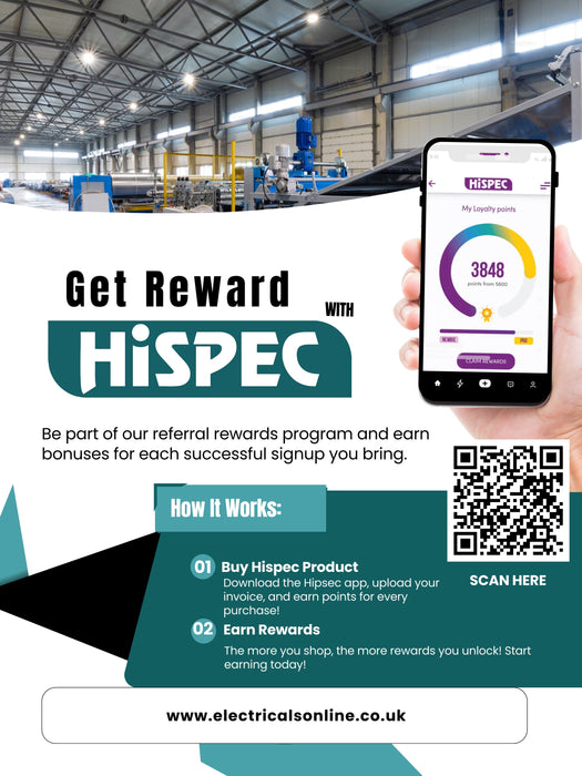 Hispec HSLEDCPL18/64 Ottawa 18W 6400K LED Circular Slimline Panel Light
