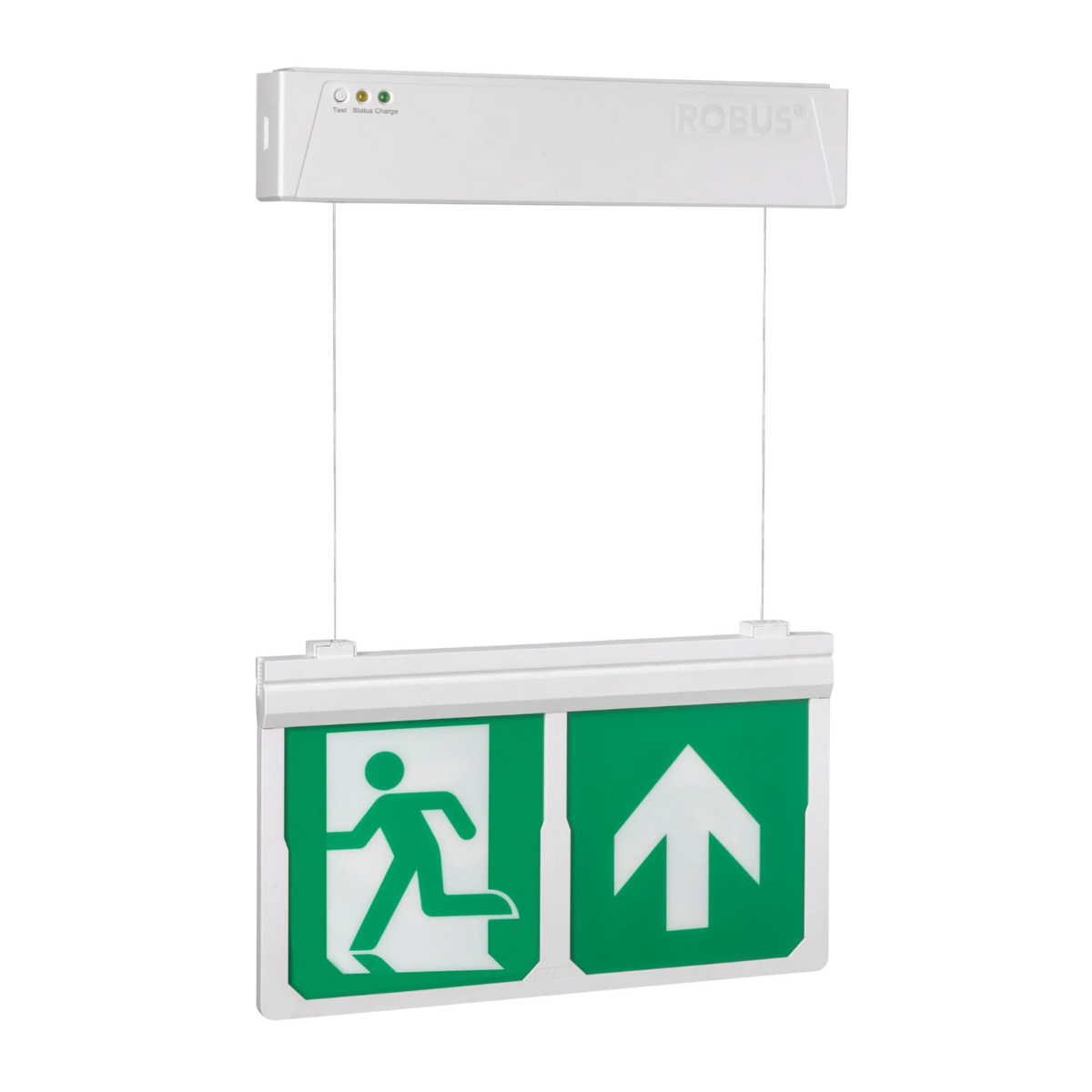 Robus RBE4DT-01 BLADE EXPRESS DUAL TEST 3.5W Suspended Exit Sign IP20 ...