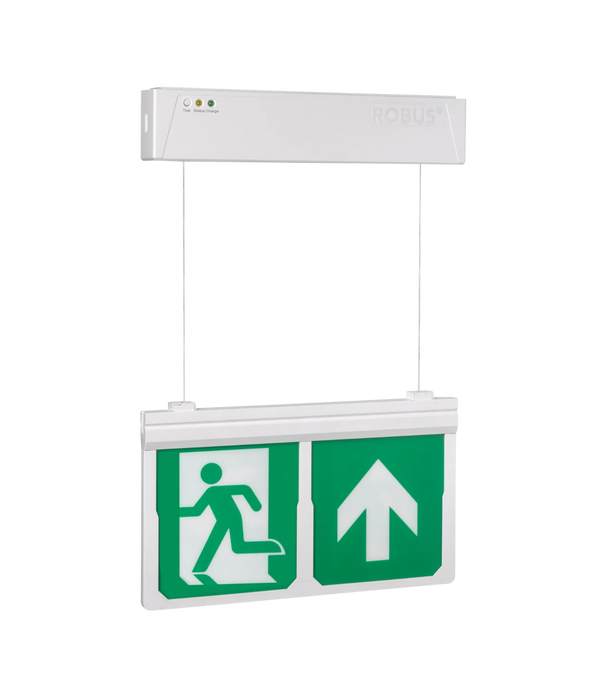Robus RBE4DT-01 BLADE EXPRESS DUAL TEST 3.5W Suspended Exit Sign IP20 White
