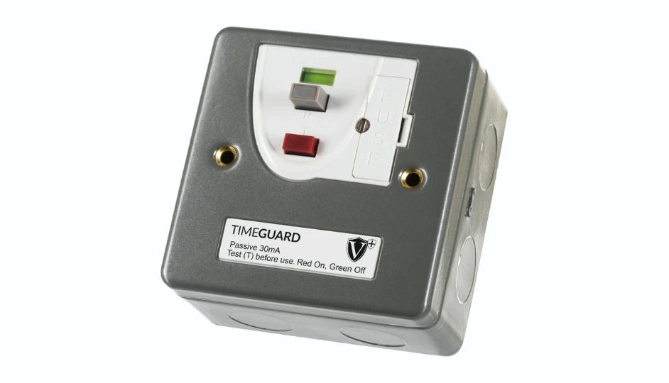 Timeguard RCD16MLN Valiance+® RCD Protected Single Gang Metal Fused Connection Unit – Passive
