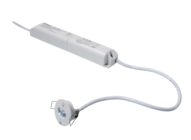 Robus RDD1P5LC-01 DESMOND 1.5W Non-Maintained 40mm Emergency LED Downlight LiFePO4 Battery Corridor White