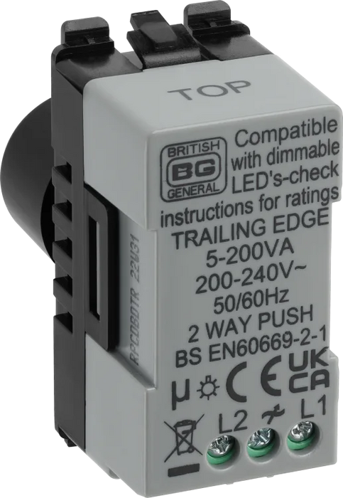 Click Dimmer Module Grid BG Electrical RPCDBDTR Nexus Grid Dimmer Modules — Electricals Online