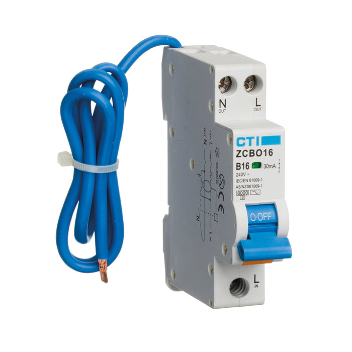 Red Arrow ZCBO16/M/A CTI RCBO – 30mA Type A 16A