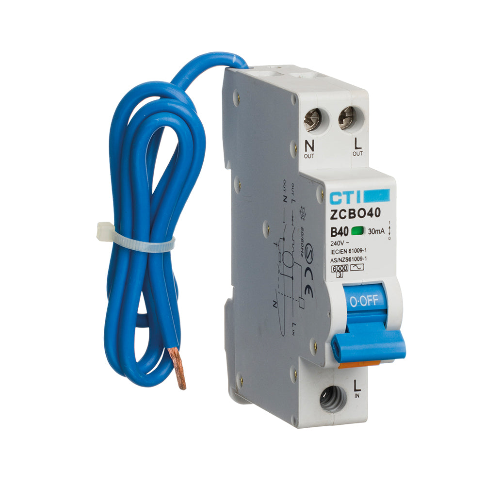 Red Arrow ZCBO40/M/A CTI RCBO – 30mA Type A 40A — Electricals Online