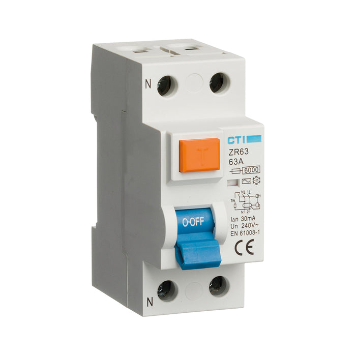 Red Arrow ZR63/A CTI 30mA Type A RCD 63A
