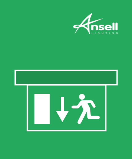 Ansell emergency lighting and illuminated exit signs for escape routes, corridors, workplaces and commercial building safety compliance.