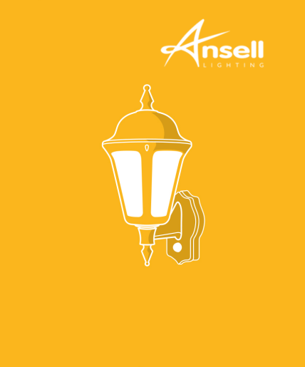 Ansell indoor and outdoor wall lights for entrances, gardens, patios, corridors and decorative residential or commercial lighting.