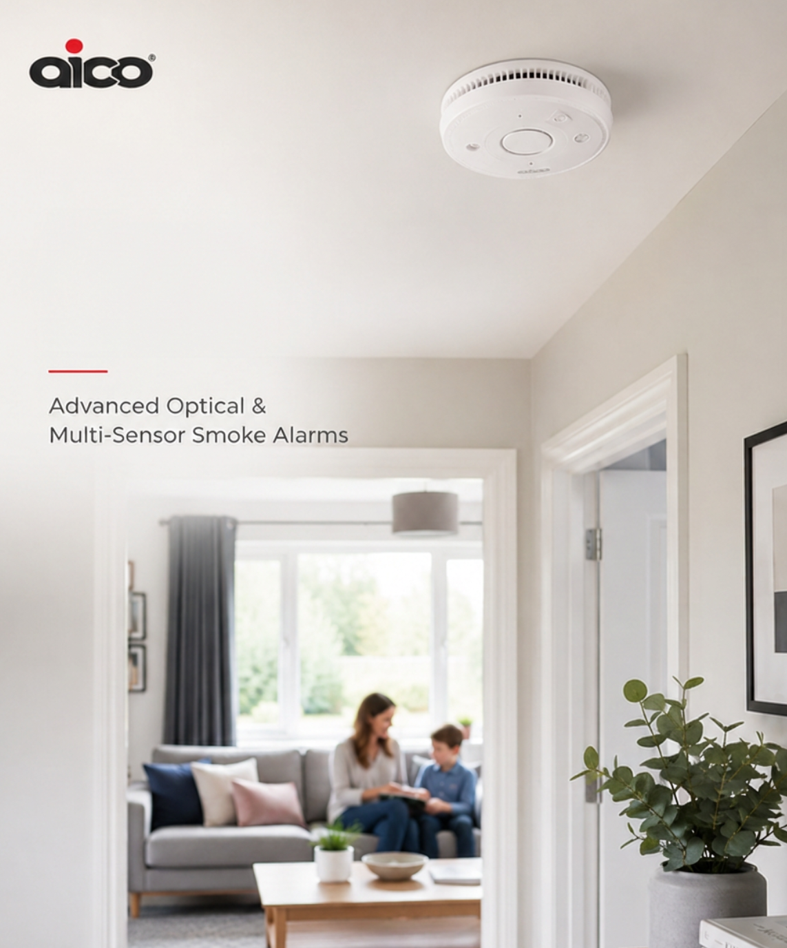 Smoke Alarms: Aico smoke alarms for reliable residential fire detection and home safety.