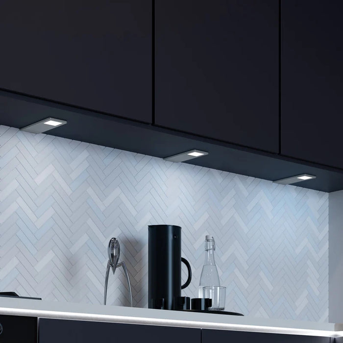 Sensio SE11190T0.1 Astro TrioTone Colour Selectable Under Cabinet Light Single (Brushed Aluminium) - Cool/Natural/Warm White