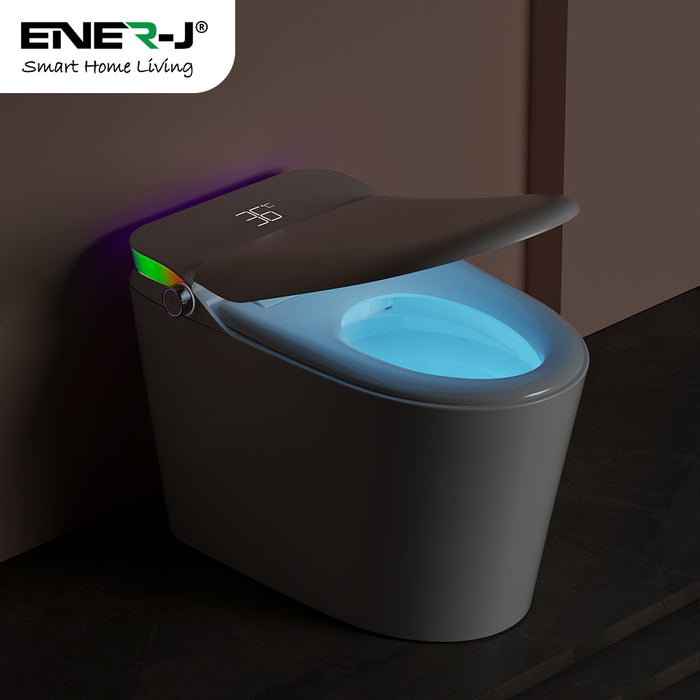 Ener-J HygienePro Smart Toilet with Inner Tank, Voice & App Control, Heated Seat – White