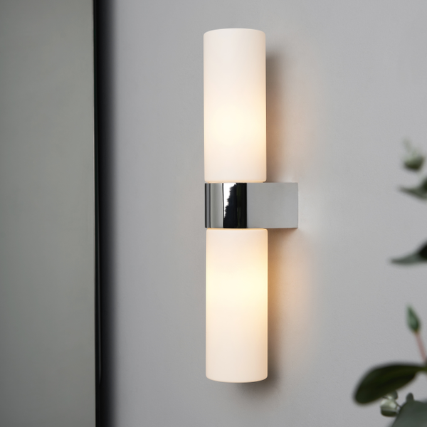 Forum Lighting SPA-44384-CHR Cuco 6w LED Wall Light IP44 Chr/Opal