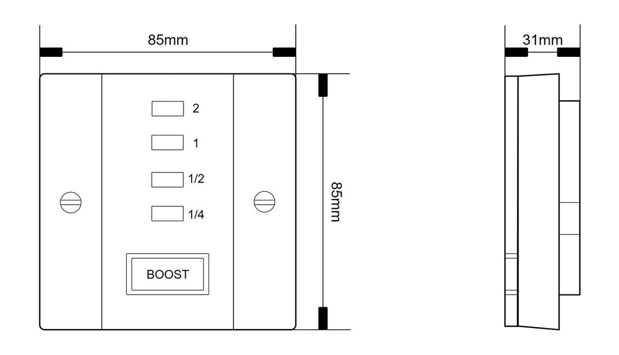 Timeguard STBT4 Suretime 2 Hour Electronic Boost Timer
