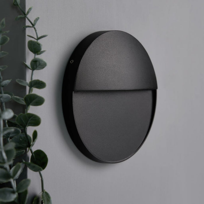 Forum Lighting ZN-44237-BLK Onza 3w LED Rnd 16cm Guide Light Large IP54 Black