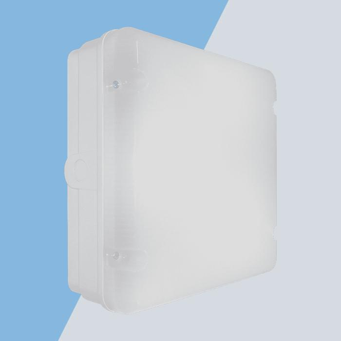 Eterna SQOPALSTD Standard Fresh Prince square LED utility fitting with opal diffuser
