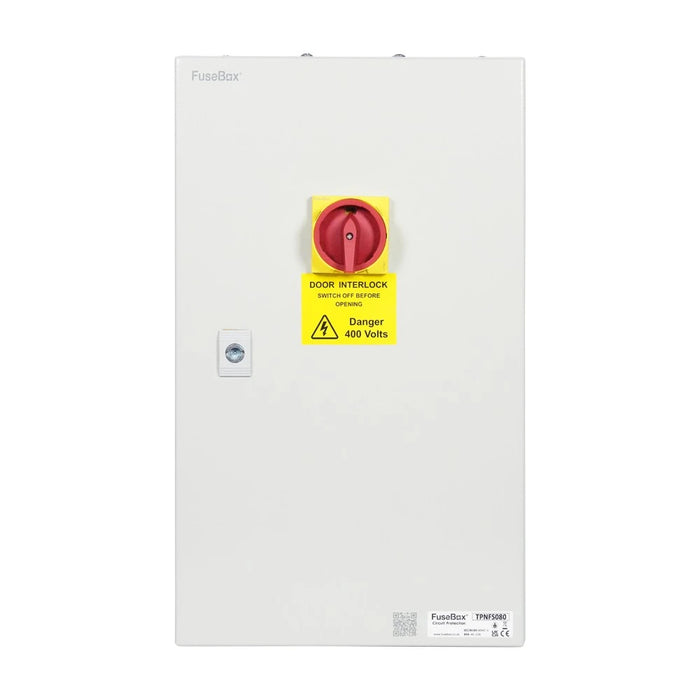 FuseBox TPNFS080 80A TP&N Metal Fused Switch with Door Interlock IP65