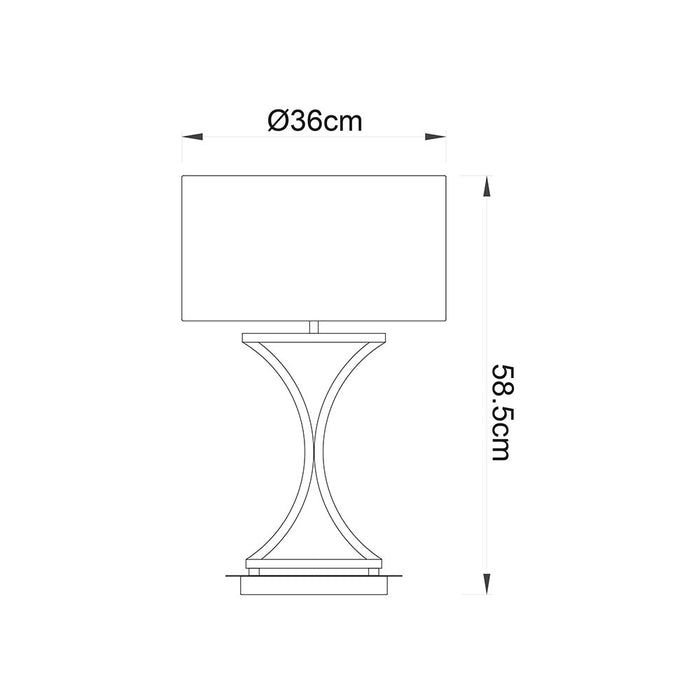 Endon Lighting 99961 Epalle - Twin Pack Table  (bulb not included)