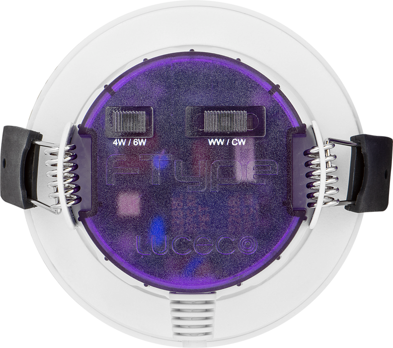 Luceco UTF6WD2W FType Ultra 6W 690lm Power Change & CCT  with Dim2Warm