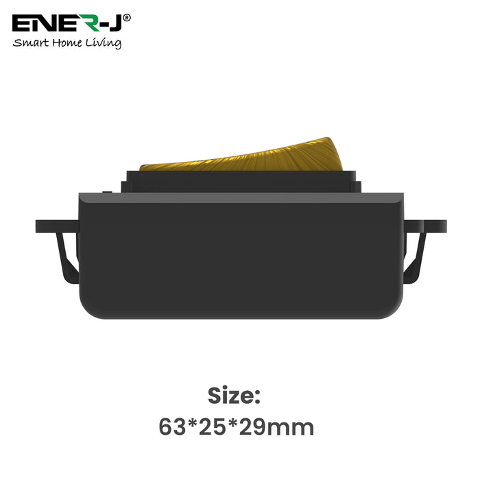 Ener-J WS1088 Wireless Grid Switch Antique Brass ECO Series | Battery-Free Kinetic Grid Switch