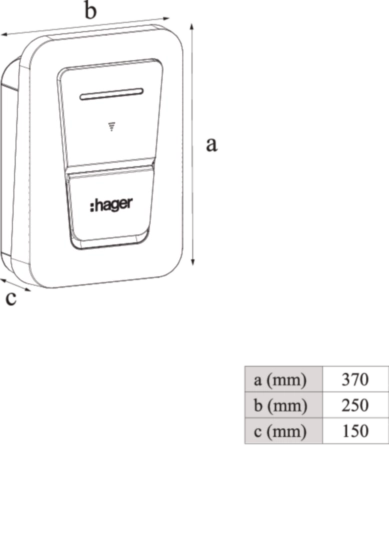 Hager XVU107SCT-MO 7kW Smart EV Charger Socket Type 2 with CT UK