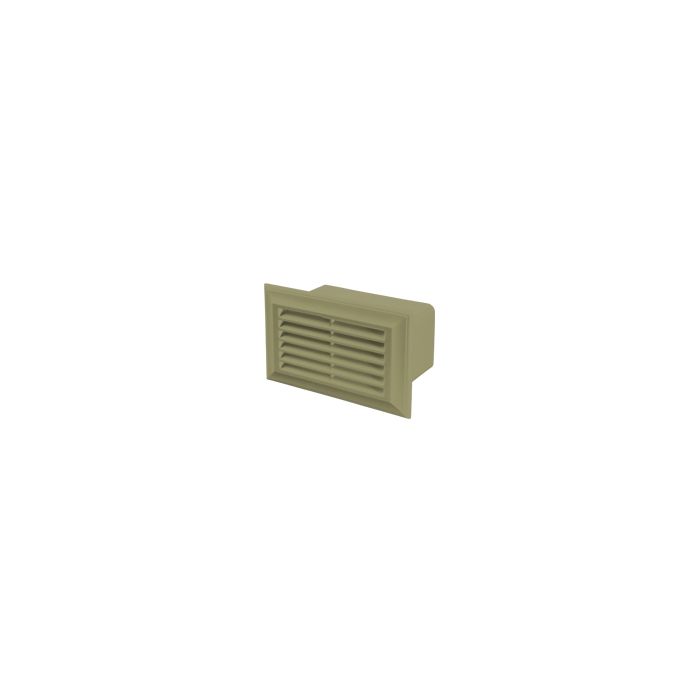 Blauberg DECOR 81X136 COTSWOLD STONE Flat Plastic Duct Air Brick - 110x54mm - Cotswold Stone