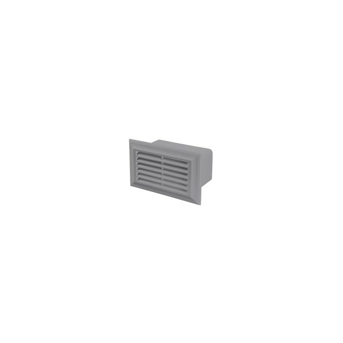 Blauberg DECOR 86X230 GREY Flat Plastic Rectangular Duct Air Brick for Ventilation Systems 204x60mm Grey