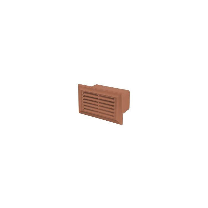Blauberg DECOR 81X136 TERRACOTTA Flat Plastic Duct Air Brick - 110x54mm - Terracotta