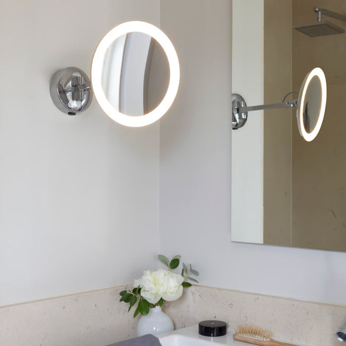 Astro Lighting 1373020 Mascali Round LED Polished Chrome Bathroom Mirror