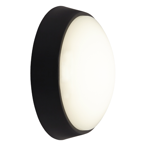 Ansell AHELED/CB/PIR 12.5W Helder CCT Circular Bulkhead PIR Black