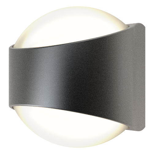 Ansell AMISACU/GR/CW Misano Curve IP65 Bi-Directional Wall Light Cool White
