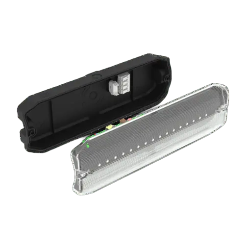 Ansell AGLED/3M/BK Guardian 3W Bulkhead Black - IP65