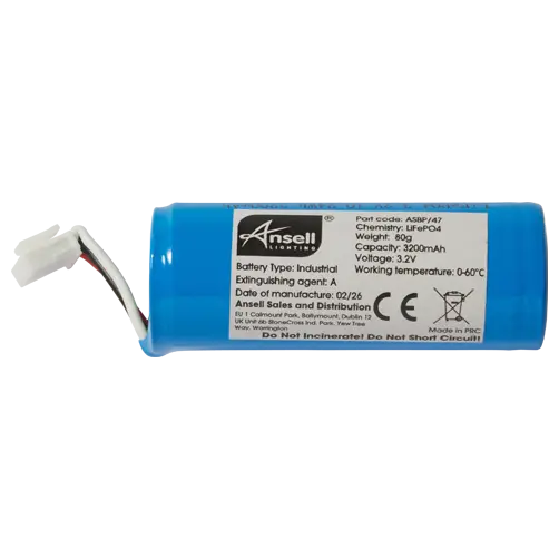 Ansell ASBP/47 3.2V 3200mAh LiFePO4 Battery - ABEA/1, ASIP/1/HO