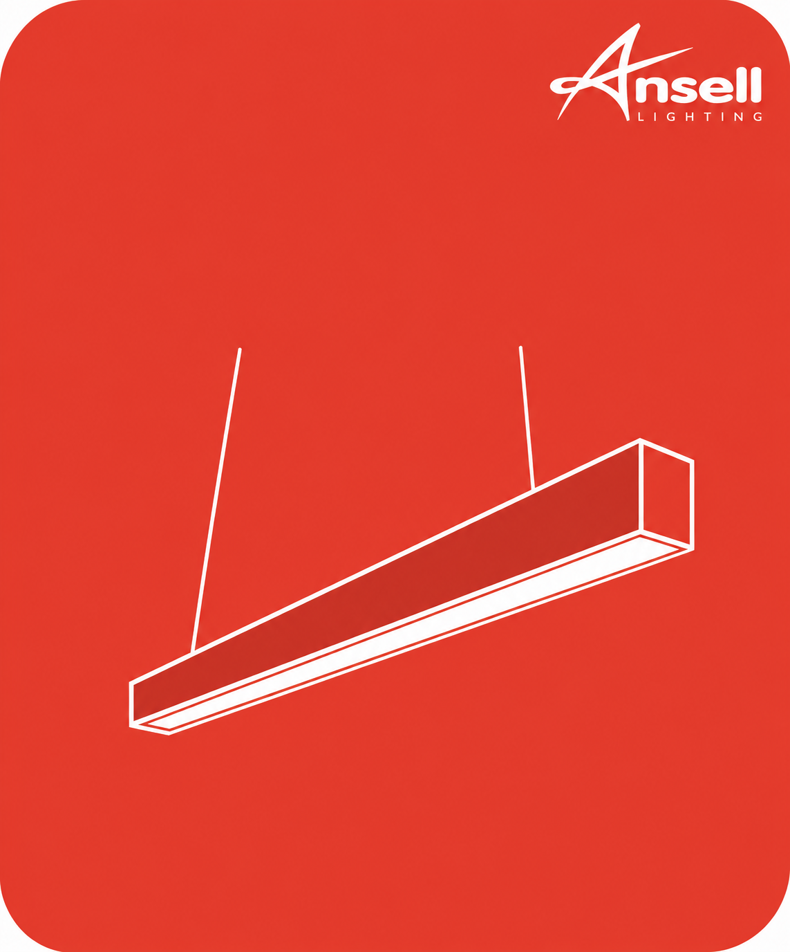 Ansell commercial linear LED lighting for offices, retail spaces, education buildings and modern suspended workplace installations.