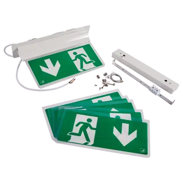 Ansell AE3LED/3M/W/ST Eagle 3-In-1 Exit Sign Self-Test Maintained / Non-Maintained White