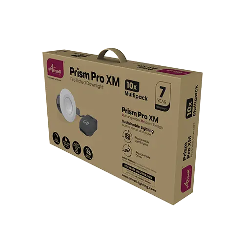 Ansell APRIPXM/1/MP1 Prism Pro XM Fire Rated CCT Downlight Contractor Pack of 10
